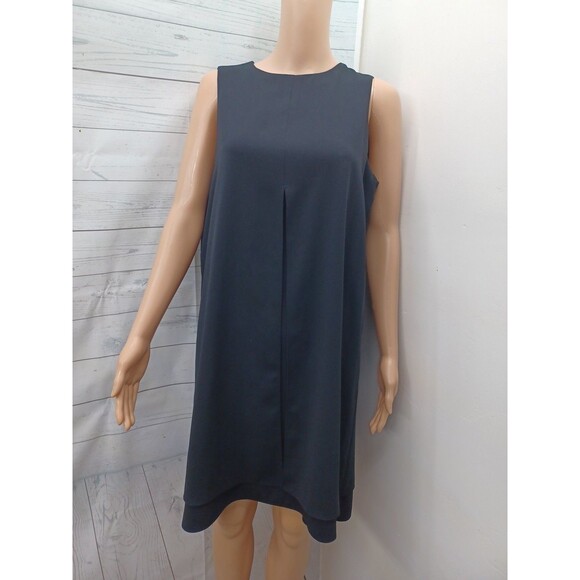 Jones New York Evening Dress Sz 12 Sleeveless Lined Layered Black - Picture 1 of 9